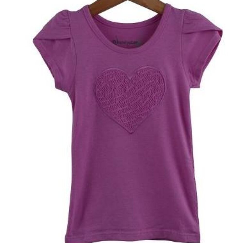 T-shirt with lace inserts